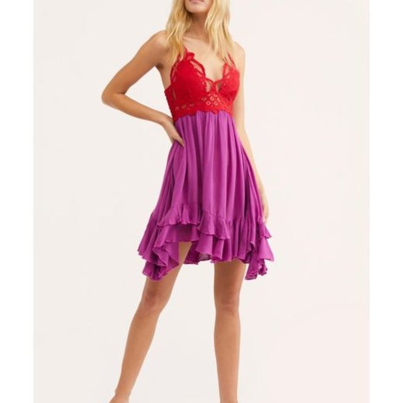 Free People Dresses & Skirts - Free People Lipstick Combo NWT Adella Dress Medium